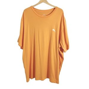 Tommy Bahama Men’s Bright Apricot Orange Live The Island Life Tee, Size 2XL